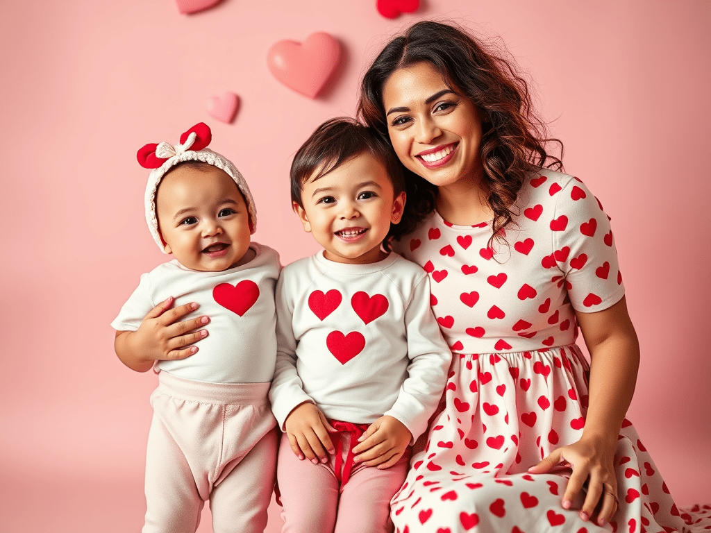 Top Valentine’s Day Looks for Babies, Kids, and&nbsp;Moms
